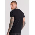 T-shirt με λαιμό henley και raw cuts - The essenti