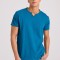 T-shirt με λαιμό henley και raw cuts - The essenti