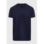 T-shirt με λαιμό henley και raw cuts - The essenti