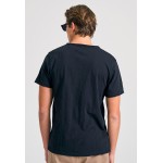T-shirt με λαιμό henley και raw cuts - The essenti