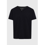 T-shirt με λαιμό henley και raw cuts - The essenti