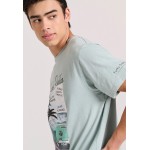 T-shirt με τύπωμα σε vintage look