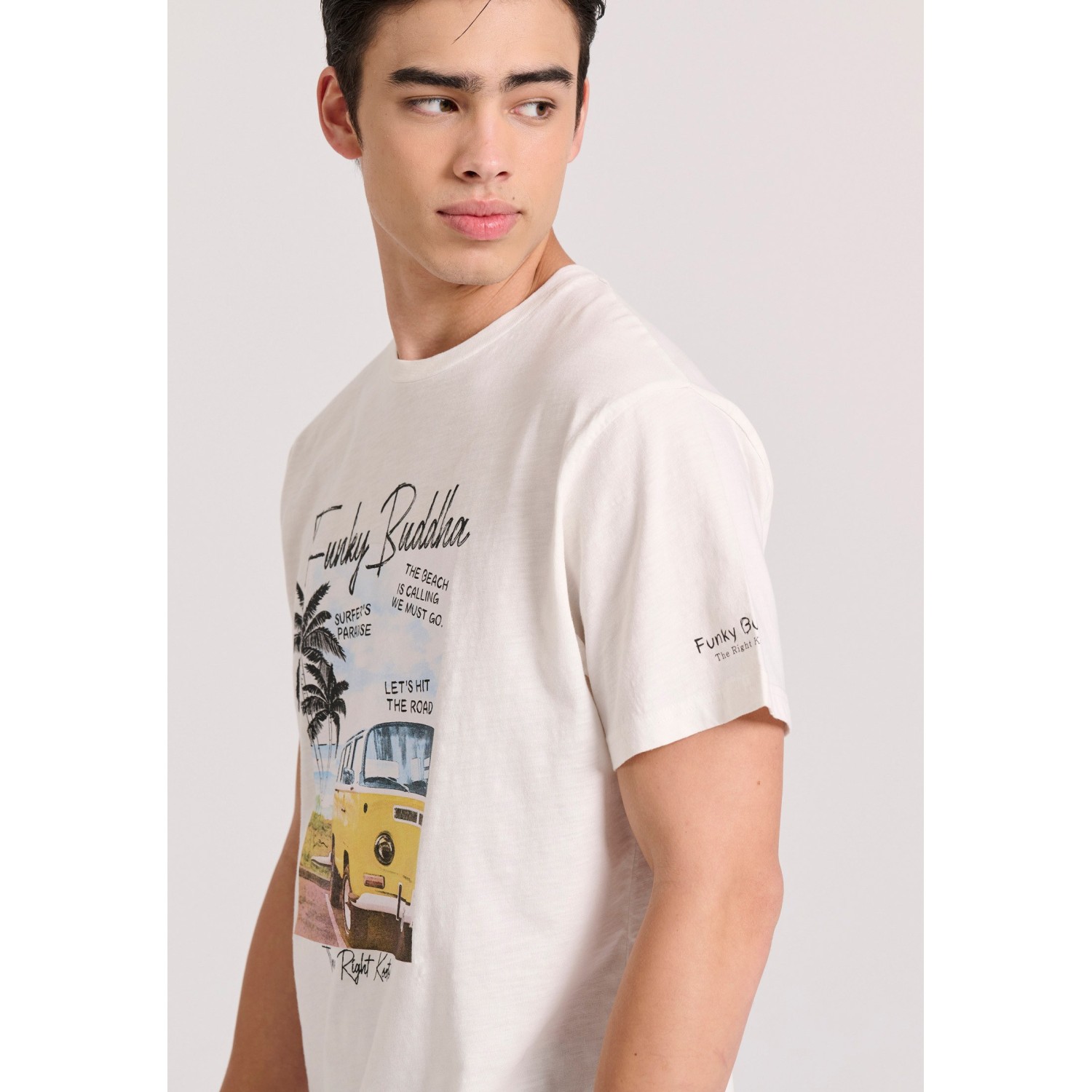 T-shirt με τύπωμα σε vintage look T-shirt με τύπωμα σε vintage look