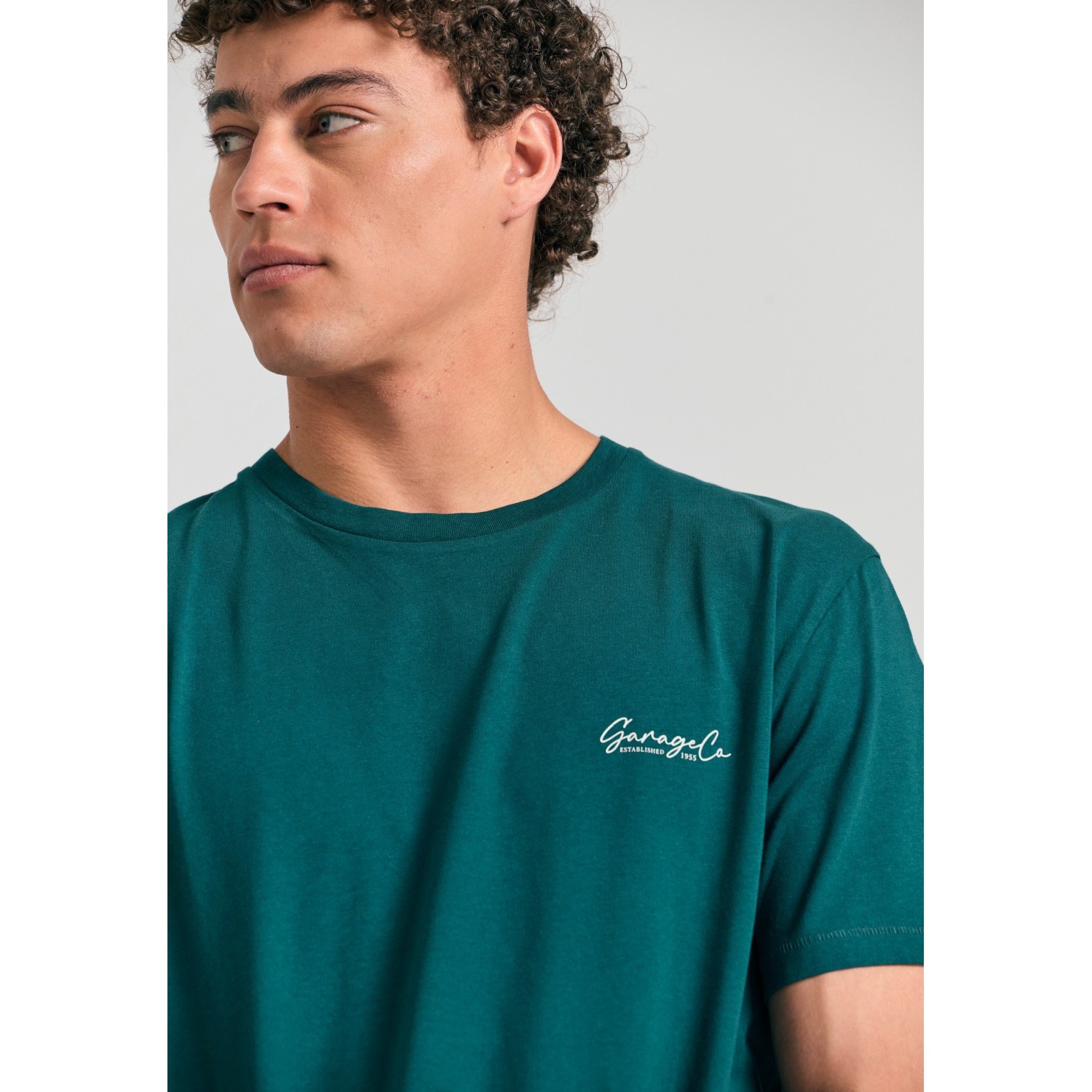 T-shirt με τύπωμα στην πλάτη Garage 55.