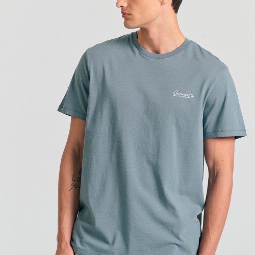 T-shirt με τύπωμα στην πλάτη Garage 55.