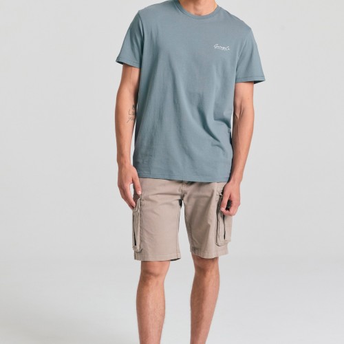 T-shirt με τύπωμα στην πλάτη Garage 55.