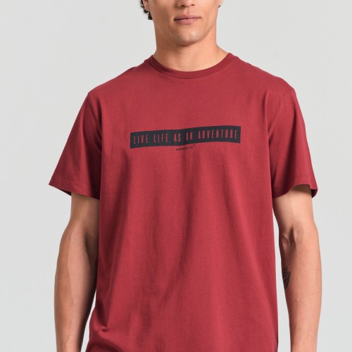 T-shirt με τύπωμα στο στήθος Garage 55.