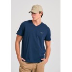 V-neck t-shirt με logo στο στήθος