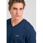 V-neck t-shirt με logo στο στήθος