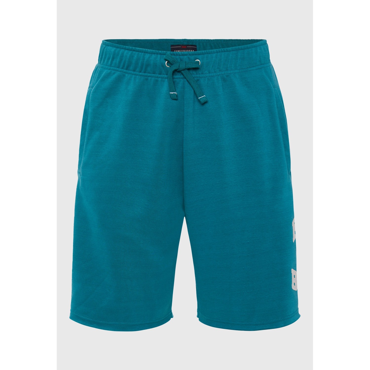 Wide leg fit αθλητική βερμούδα με branded τύπωμα