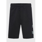 Wide leg fit αθλητική βερμούδα με branded τύπωμα