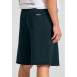Wide leg fit αθλητική βερμούδα με branded τύπωμα