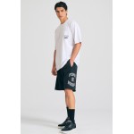 Wide leg fit αθλητική βερμούδα με branded τύπωμα