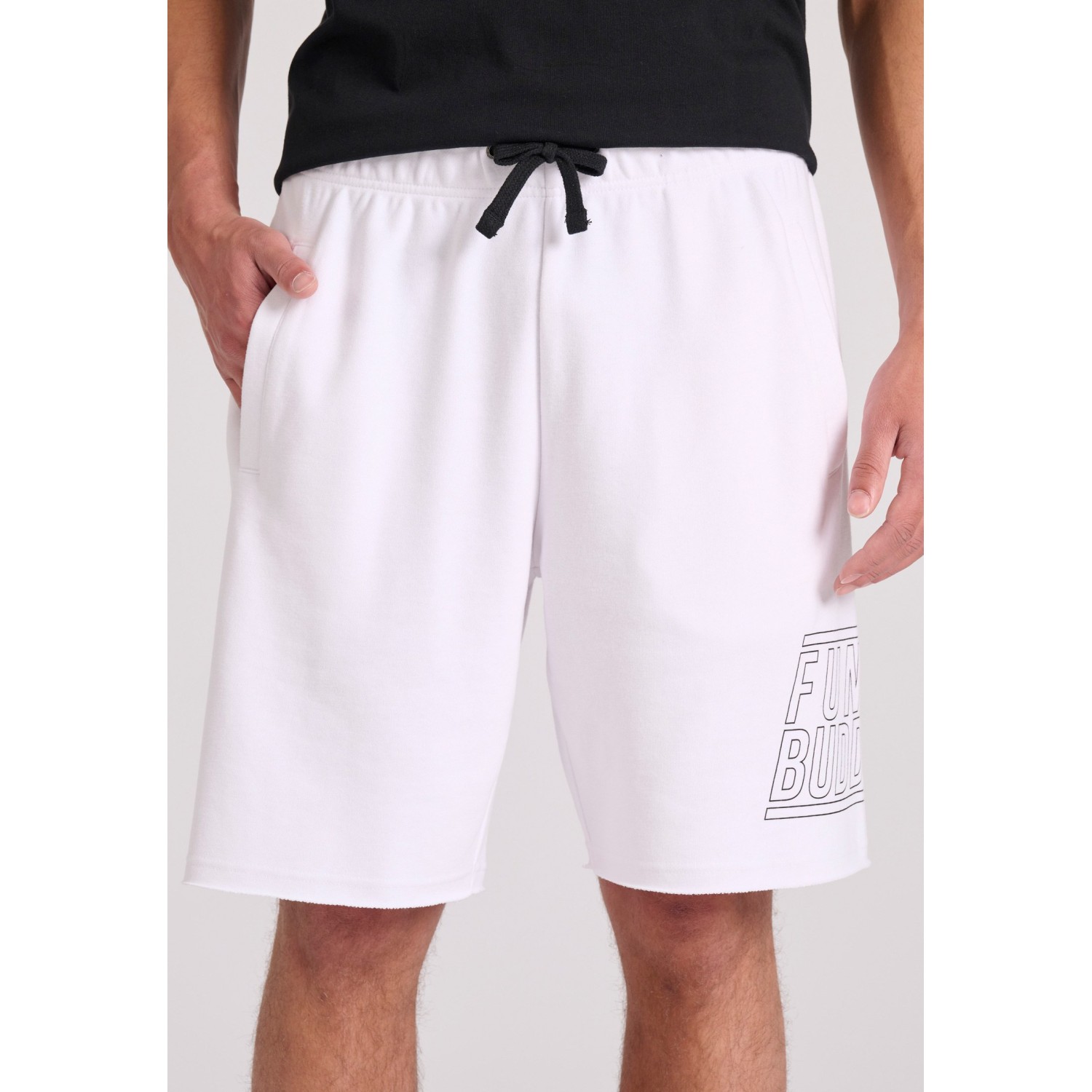 Wide leg fit αθλητική βερμούδα με Funky Buddha τύπ