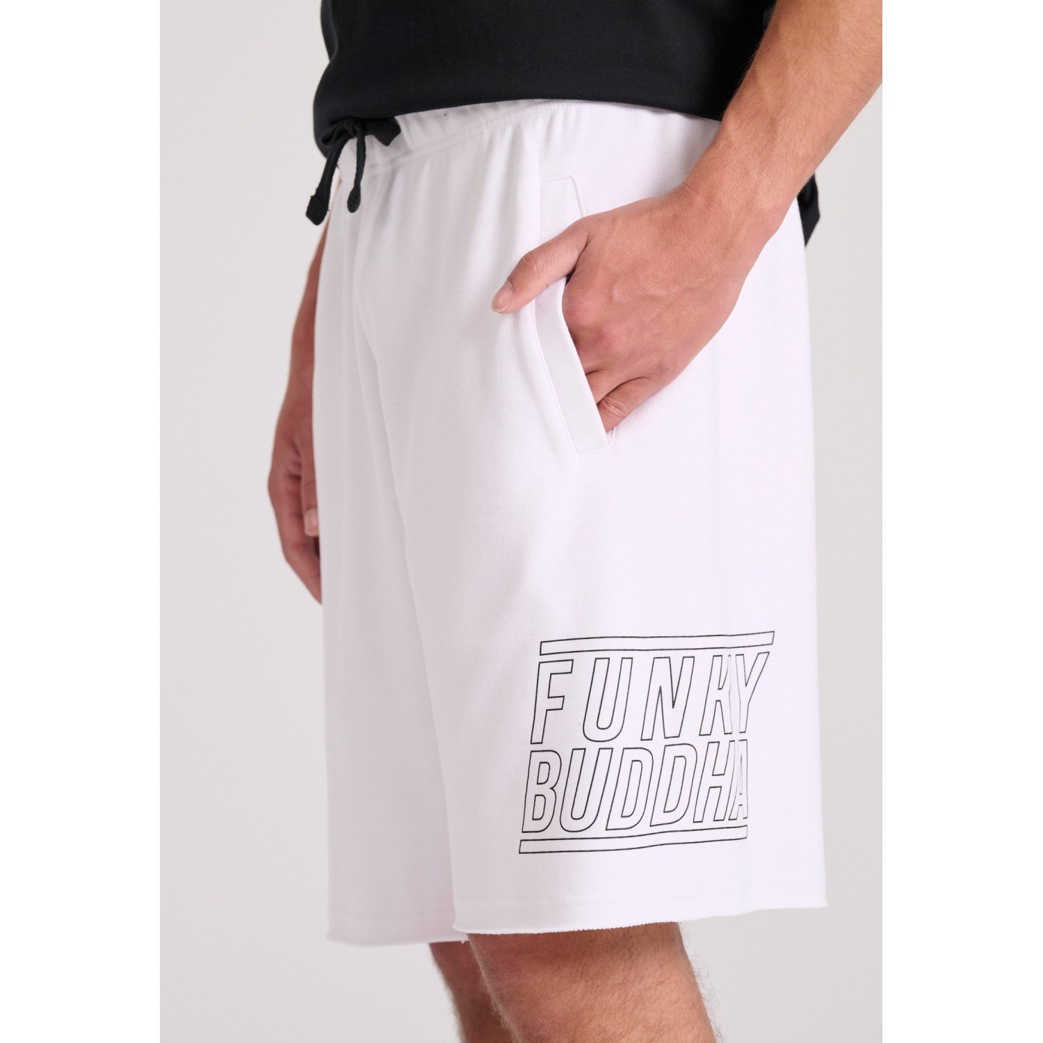 Wide leg fit αθλητική βερμούδα με Funky Buddha τύπ