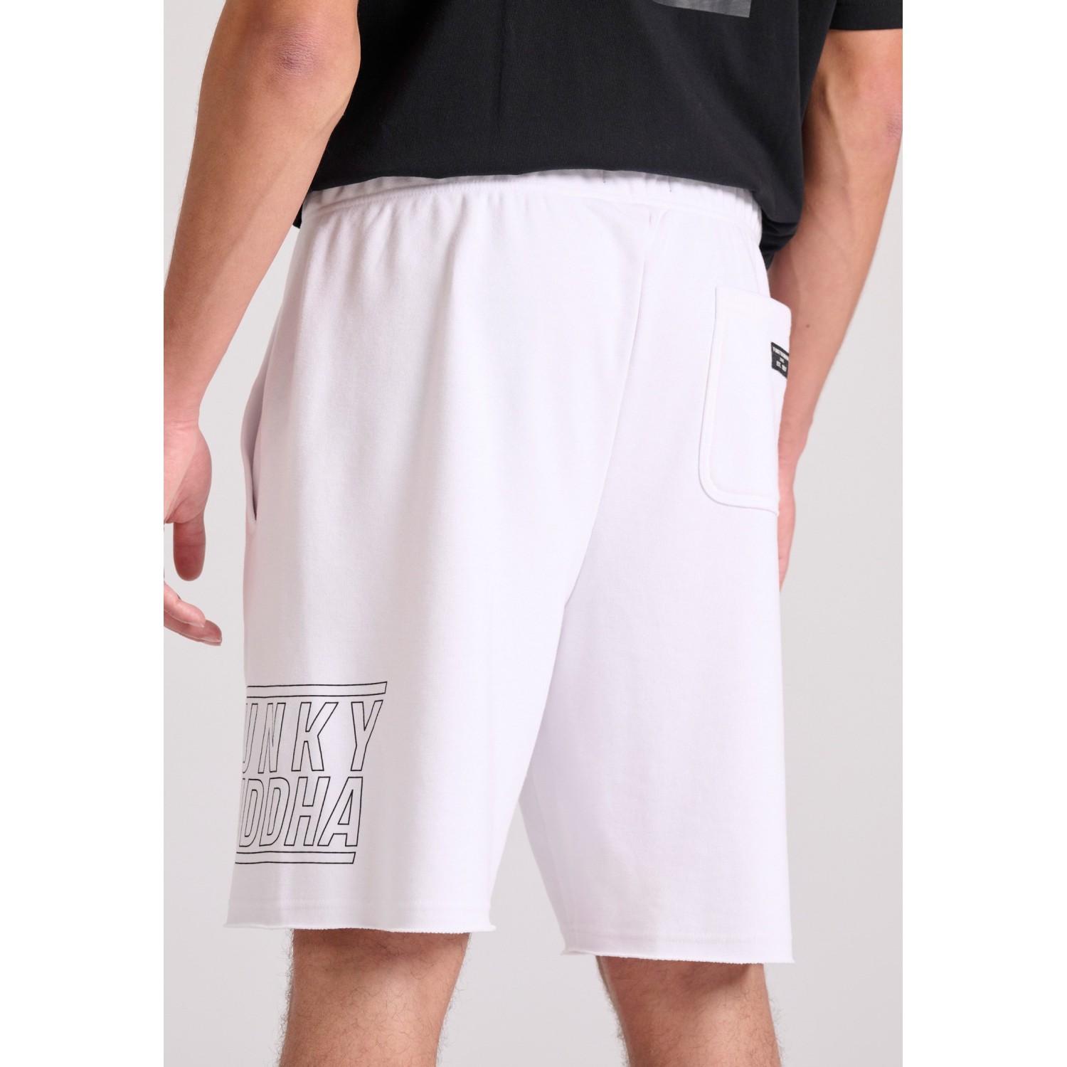 Wide leg fit αθλητική βερμούδα με Funky Buddha τύπ