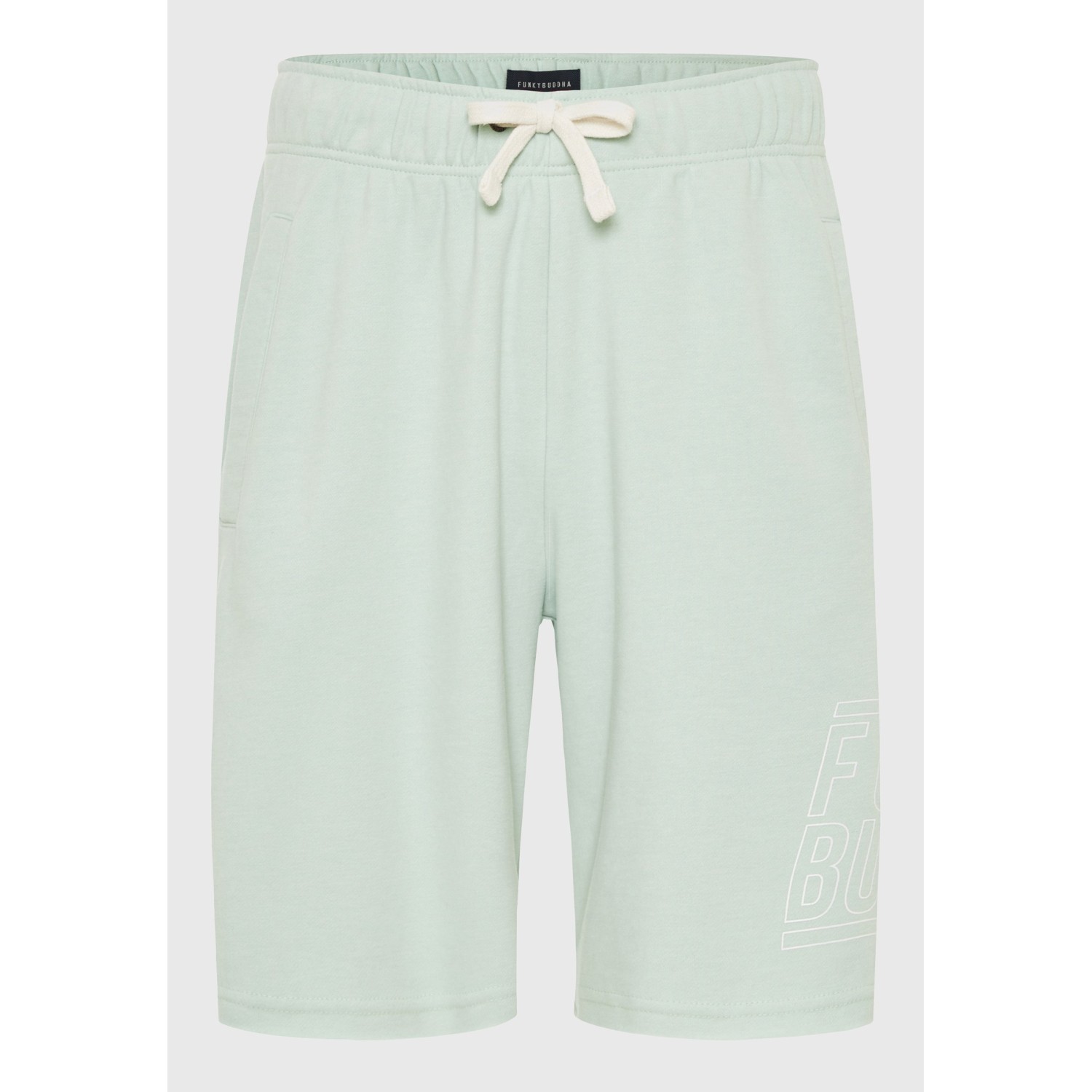 Wide leg fit αθλητική βερμούδα με Funky Buddha τύπ Wide leg fit αθλητική βερμούδα με Funky Buddha τύπ