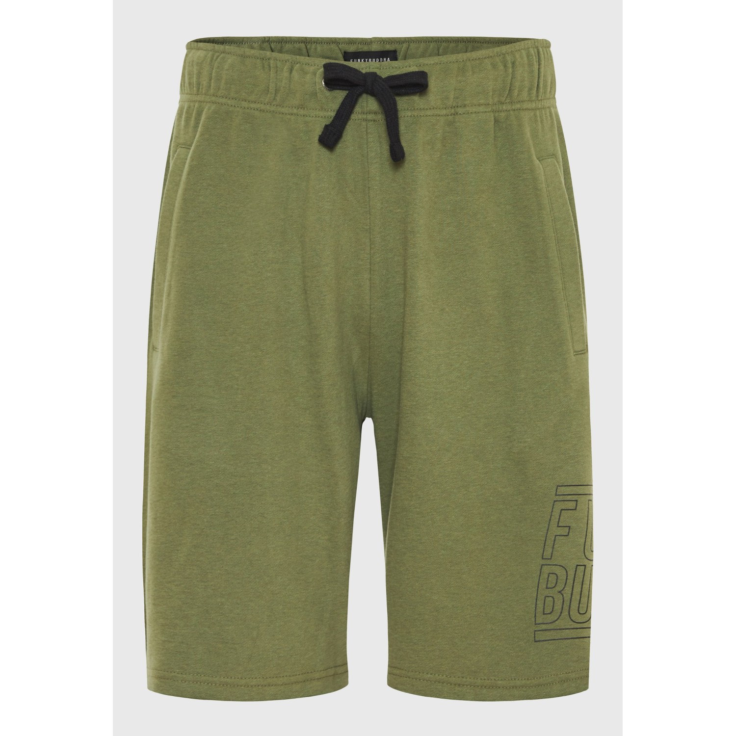 Wide leg fit αθλητική βερμούδα με Funky Buddha τύπ Wide leg fit αθλητική βερμούδα με Funky Buddha τύπ