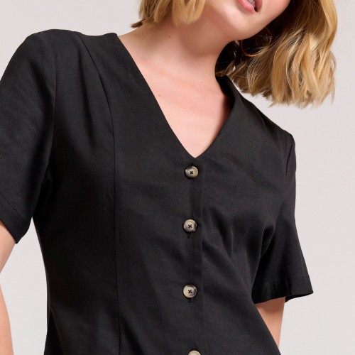 Wide leg fit ολόσωμη φόρμα από lyocell