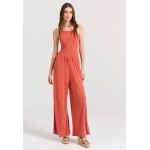 Wide leg fit ολόσωμη φόρμα με πλαϊνά ανοίγματα
