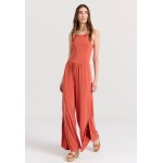 Wide leg fit ολόσωμη φόρμα με πλαϊνά ανοίγματα