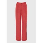 Wide leg linen blend παντελόνα με μονή πιέτα