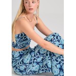 Wide leg εμπριμέ παντελόνα από βισκόζη