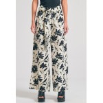 Wide leg εμπριμέ παντελόνα με exotic τύπωμα