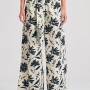 Wide leg εμπριμέ παντελόνα με exotic τύπωμα
