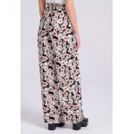 Wide leg εμπριμέ παντελόνα σε boho look
