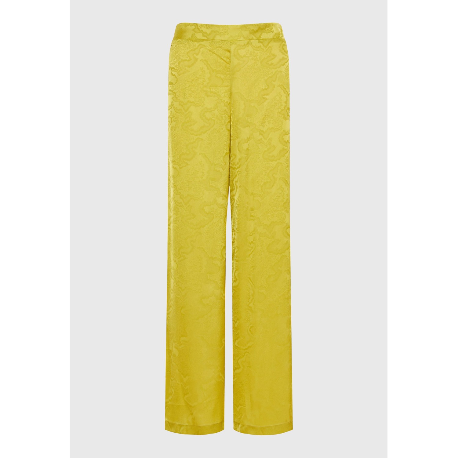 Wide leg παντελόνα με jacquard pattern