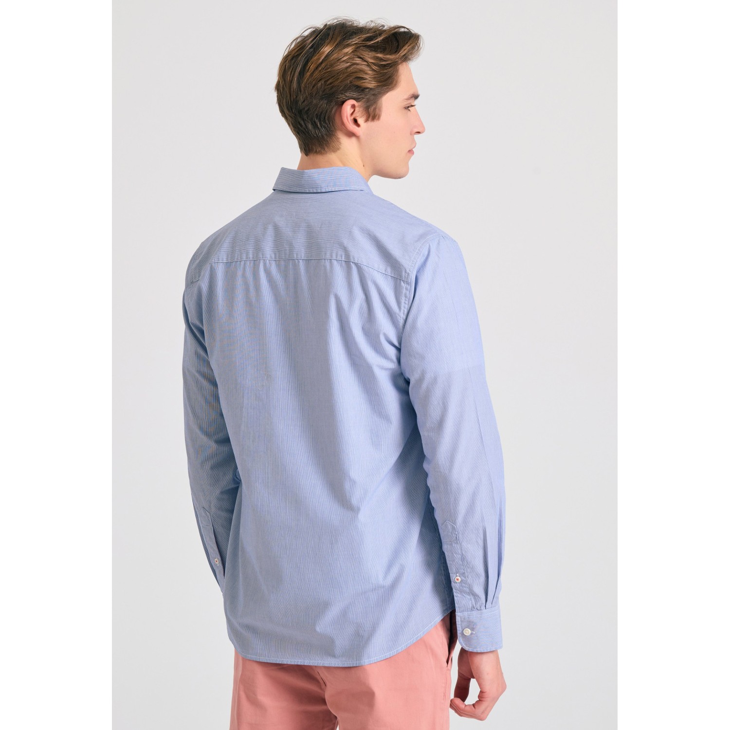 Yarn dyed oxford ριγέ πουκάμισο