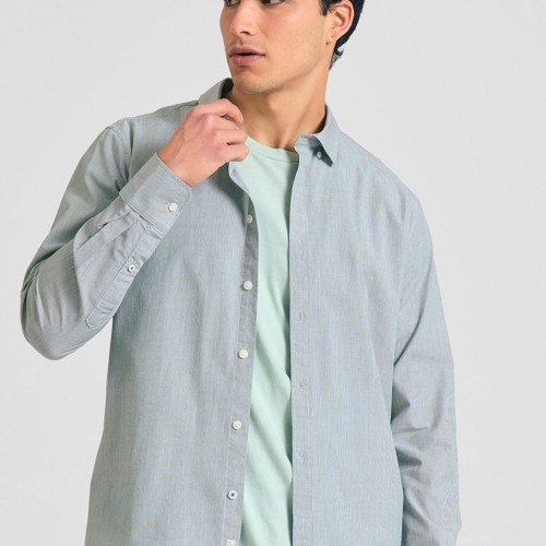 Yarn dyed oxford ριγέ πουκάμισο