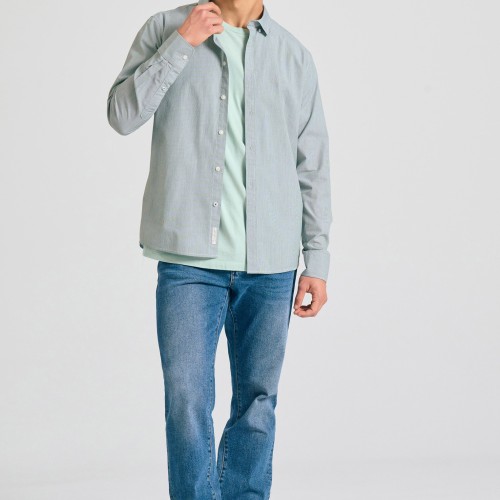 Yarn dyed oxford ριγέ πουκάμισο
