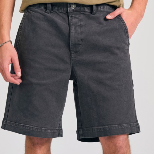 Ανδρική comfort fit garment dyed τζιν βερμούδα