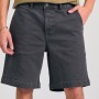 Ανδρική comfort fit garment dyed τζιν βερμούδα