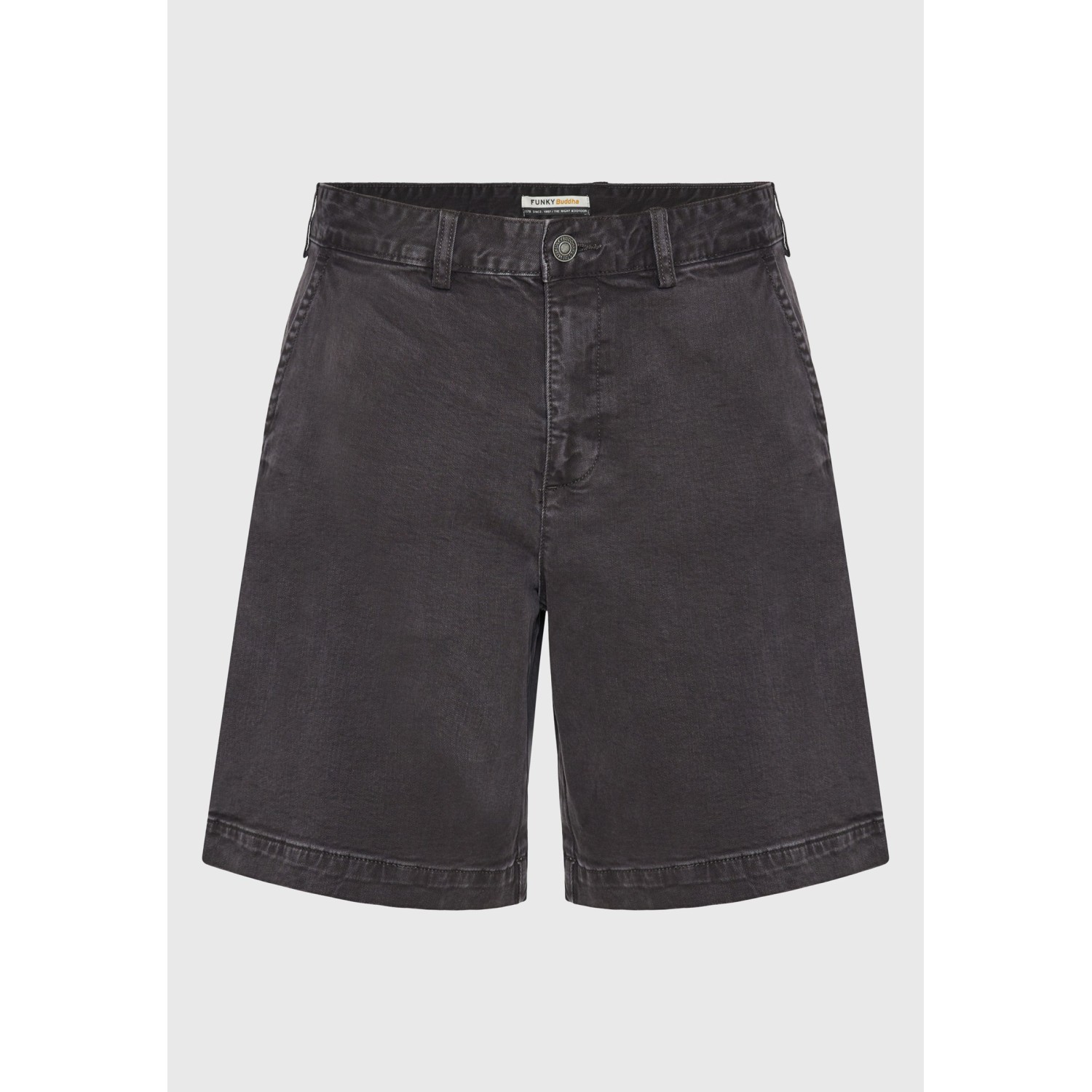 Ανδρική comfort fit garment dyed τζιν βερμούδα