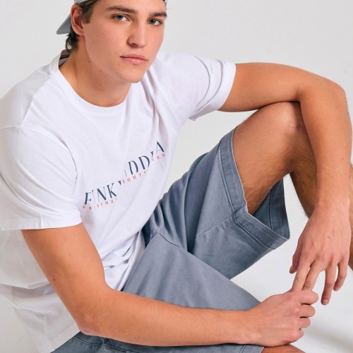 Ανδρική comfort fit garment dyed τζιν βερμούδα Ανδρική comfort fit garment dyed τζιν βερμούδα
