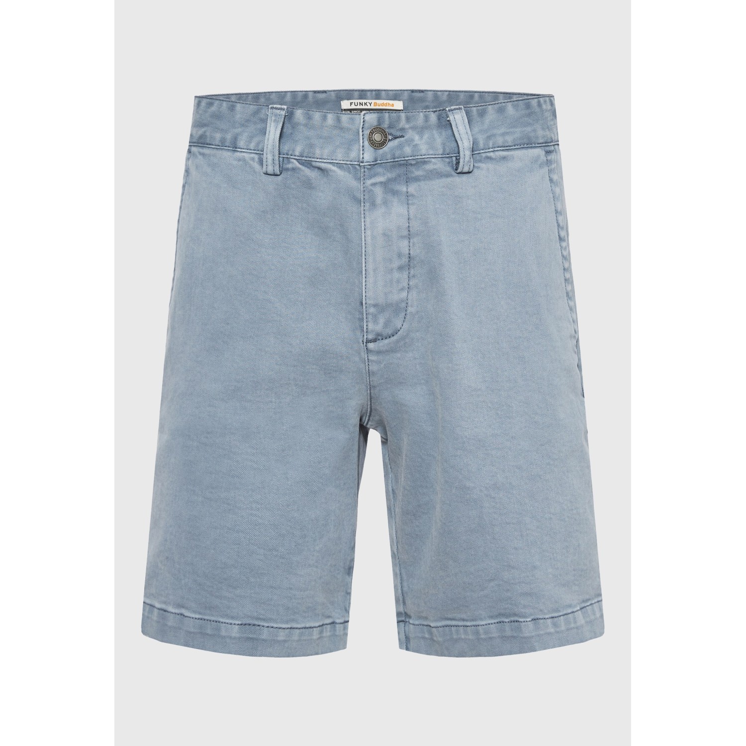 Ανδρική comfort fit garment dyed τζιν βερμούδα