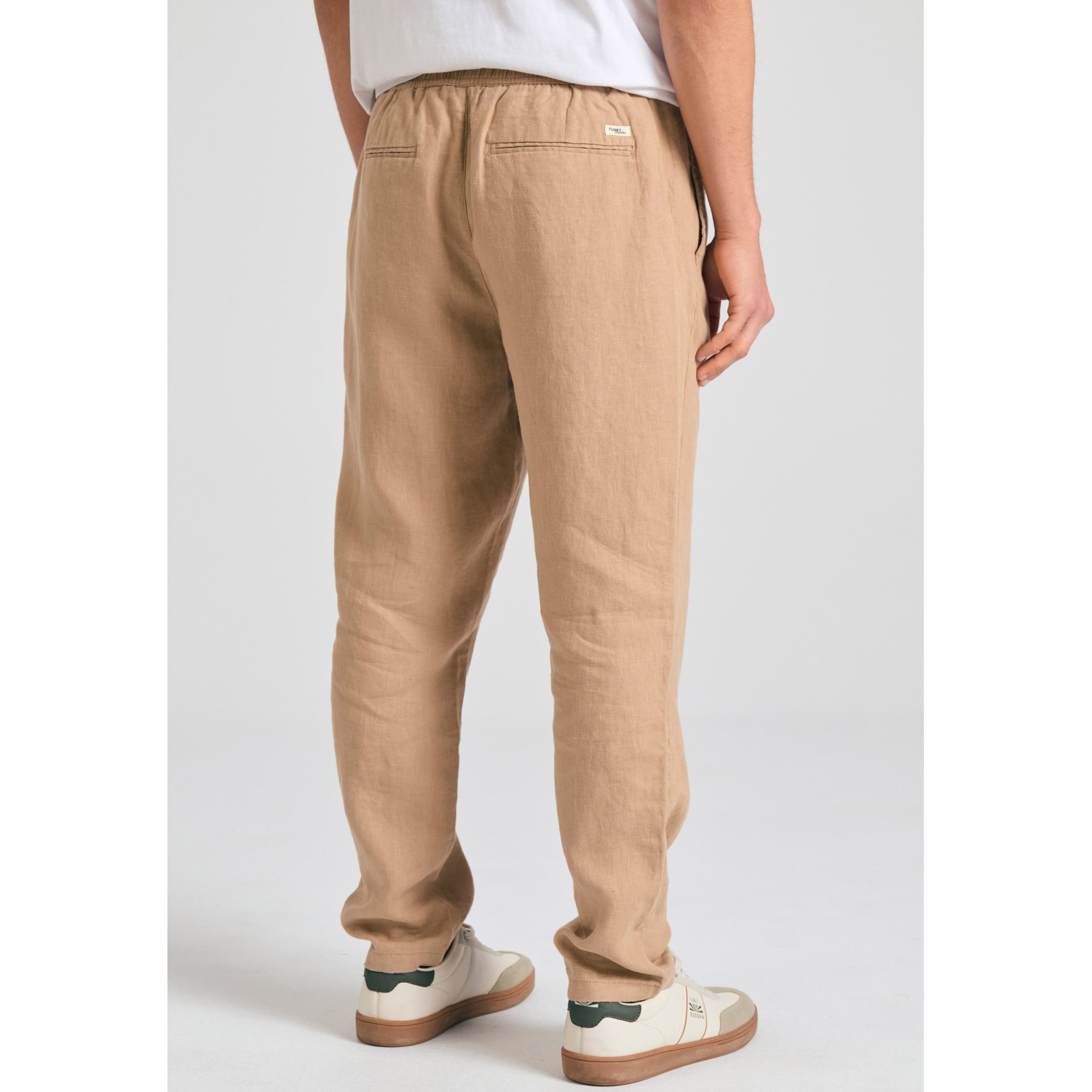 Ανδρικό comfort fit linen blend chino παντελόνι