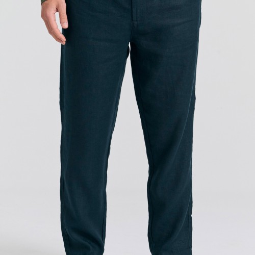 Ανδρικό comfort fit λινό chino παντελόνι