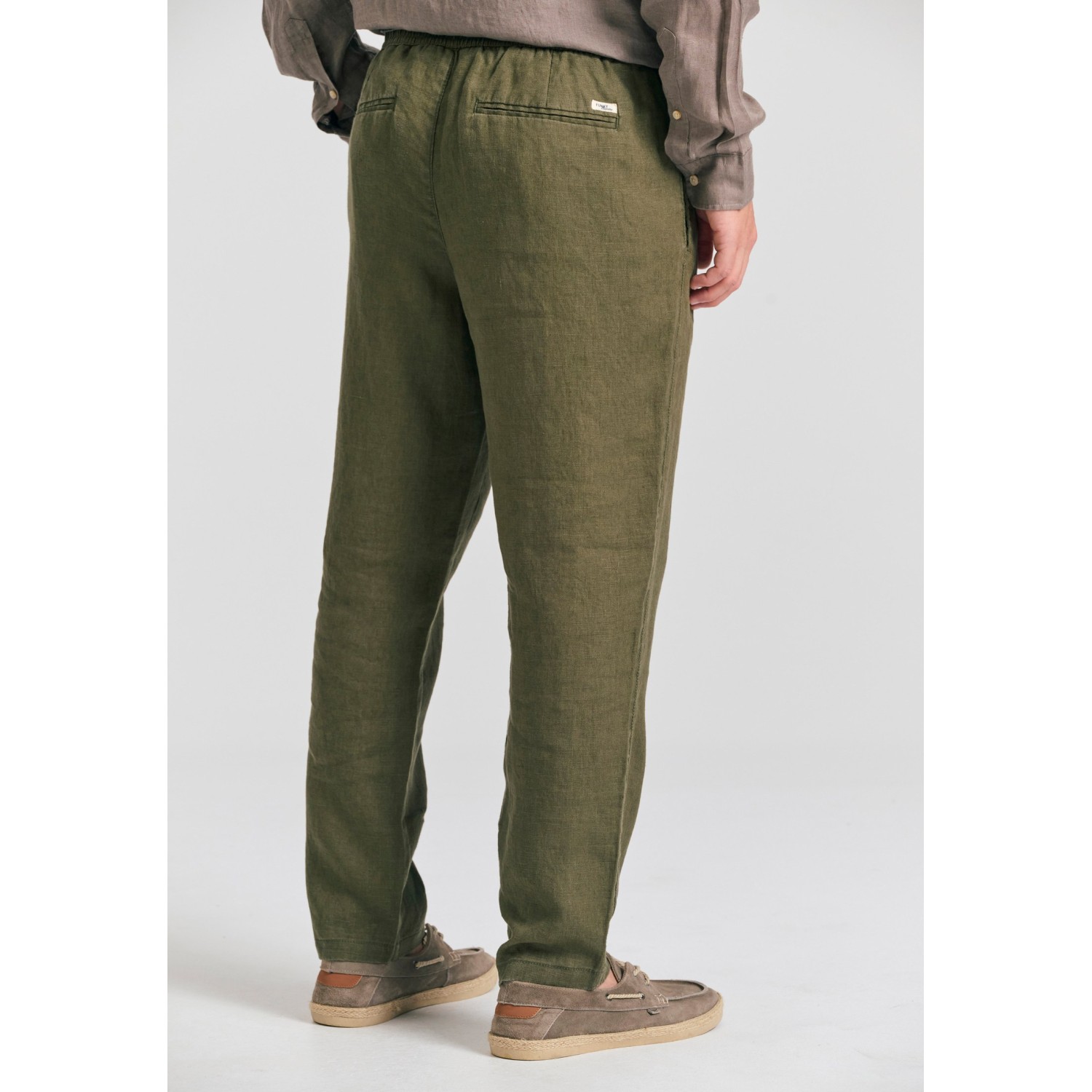 Ανδρικό comfort fit λινό chino παντελόνι