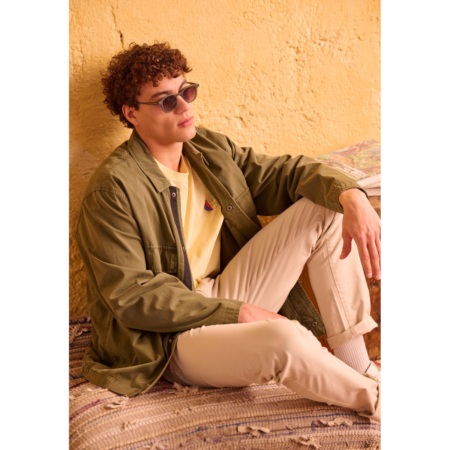Ανδρικό garment dyed lightweight μπουφάν
