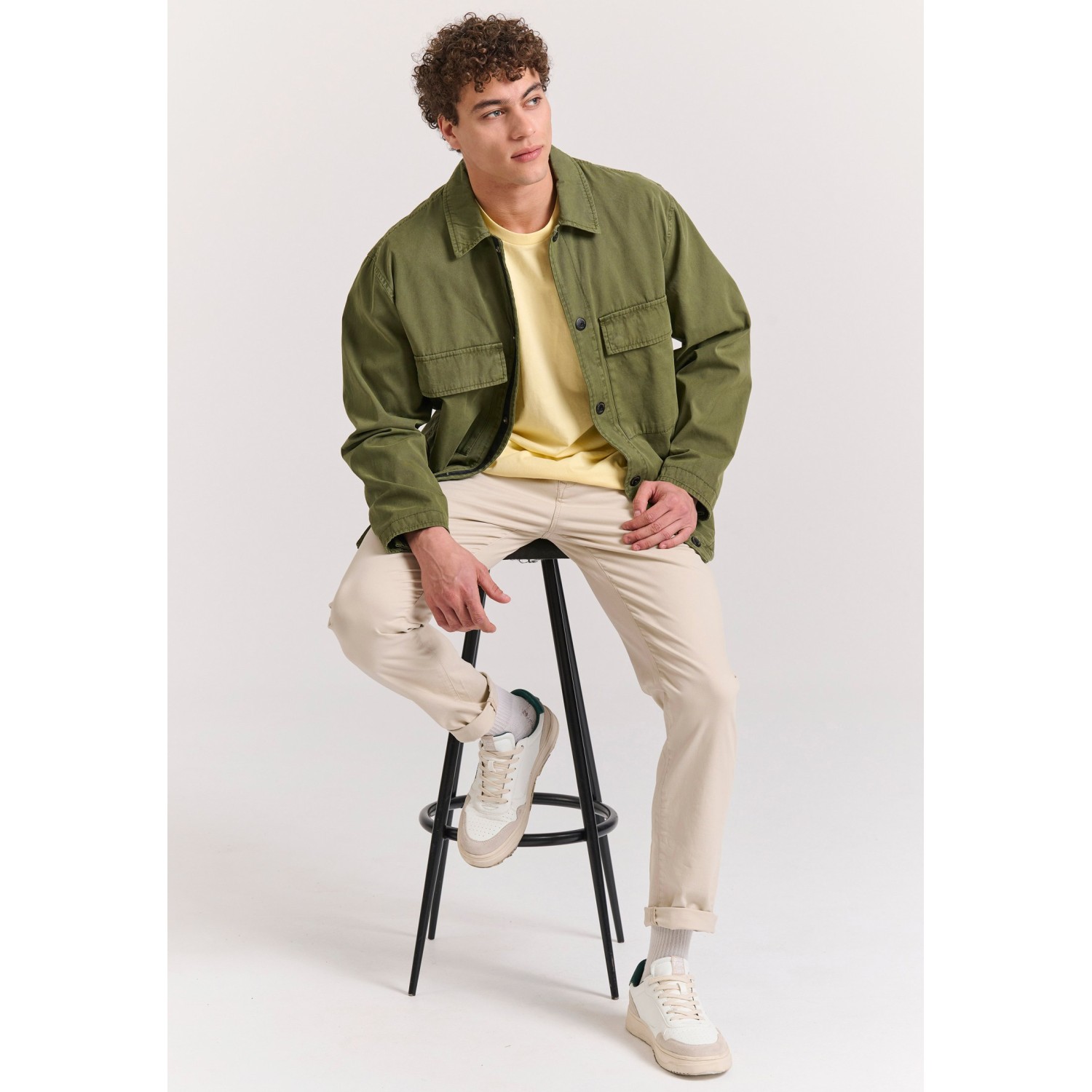 Ανδρικό garment dyed lightweight μπουφάν