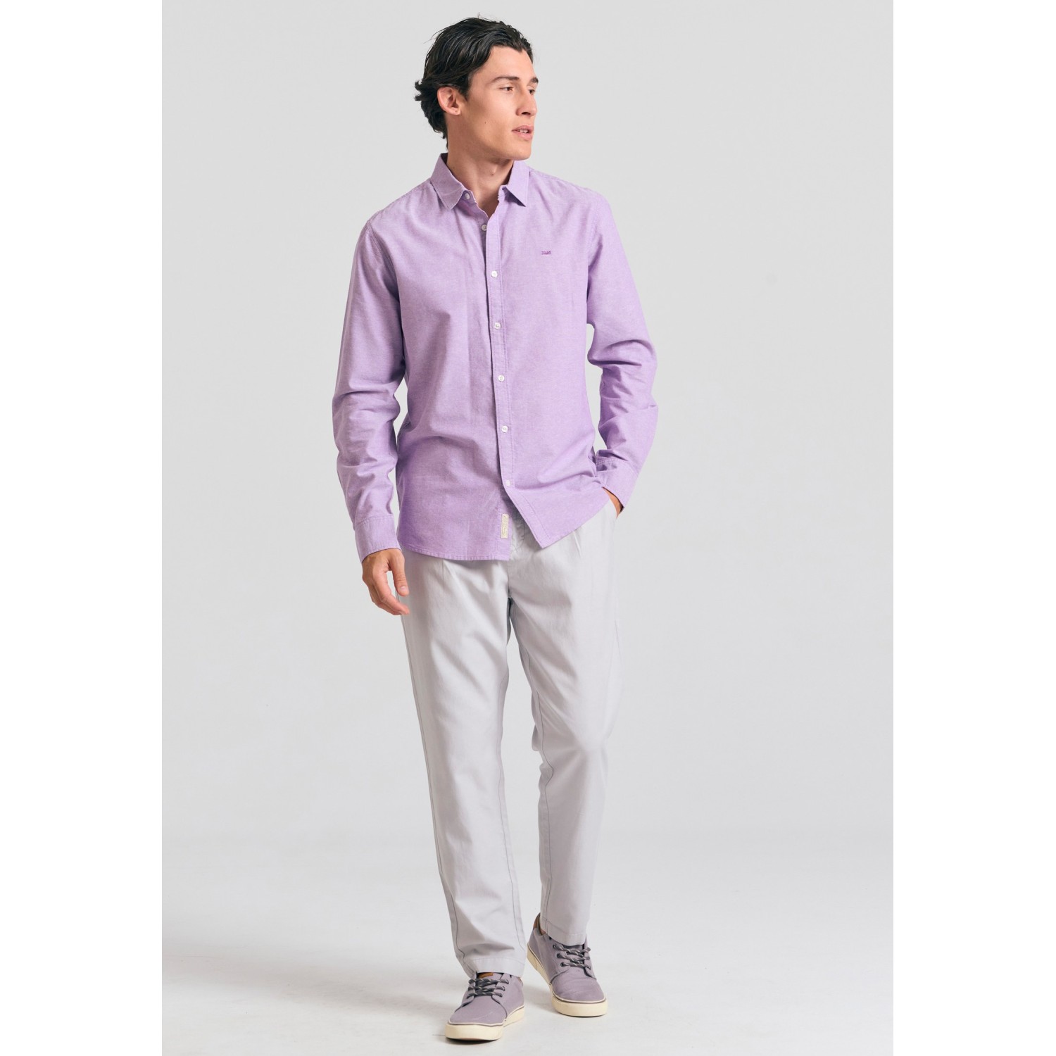 Ανδρικό linen blend chino παντελόνι