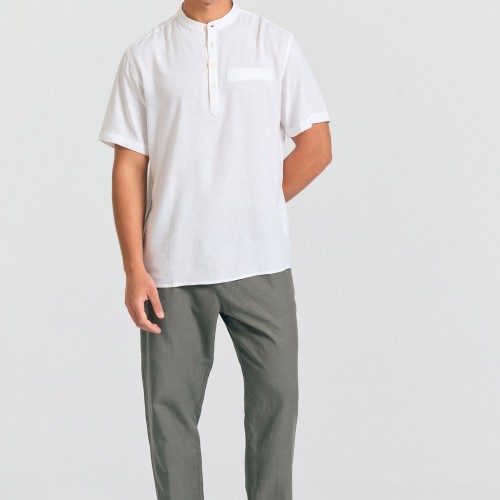 Ανδρικό linen blend chino παντελόνι
