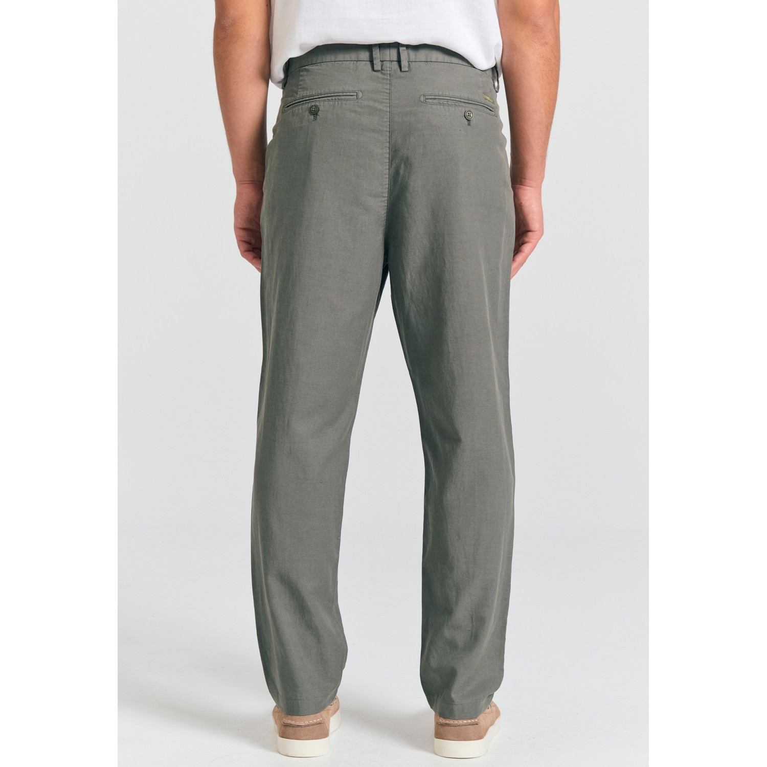 Ανδρικό linen blend chino παντελόνι