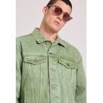 Ανδρικό loose fit garment dyed τζιν μπουφάν