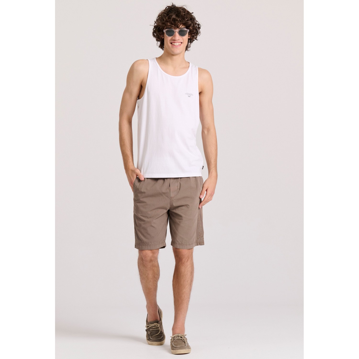 Ανδρικό tank top με logo στο στήθος