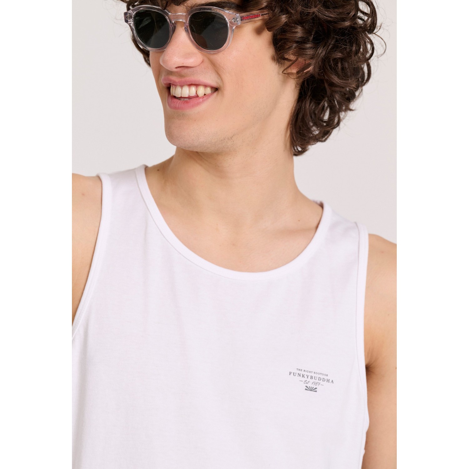 Ανδρικό tank top με logo στο στήθος